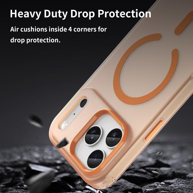 For iPhone 17 Pro Max MagSafe Frosted Translucent TPU + PC Full Coverage Phone Case