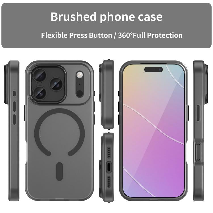 For iPhone 17 Pro MagSafe Frosted Translucent TPU + PC Full Coverage Phone Case
