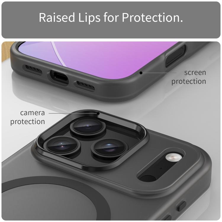 For iPhone 17 Pro MagSafe Frosted Translucent TPU + PC Full Coverage Phone Case