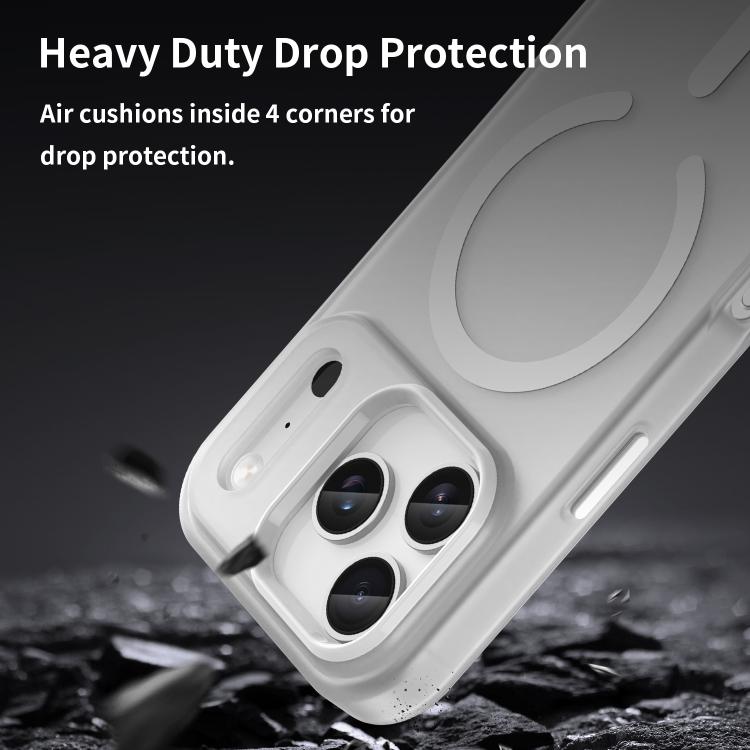For iPhone 17 Pro MagSafe Frosted Translucent TPU + PC Full Coverage Phone Case