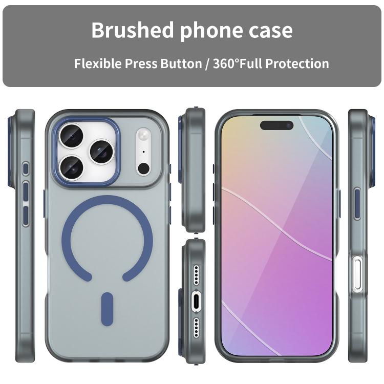 For iPhone 17 Pro MagSafe Frosted Translucent TPU + PC Full Coverage Phone Case