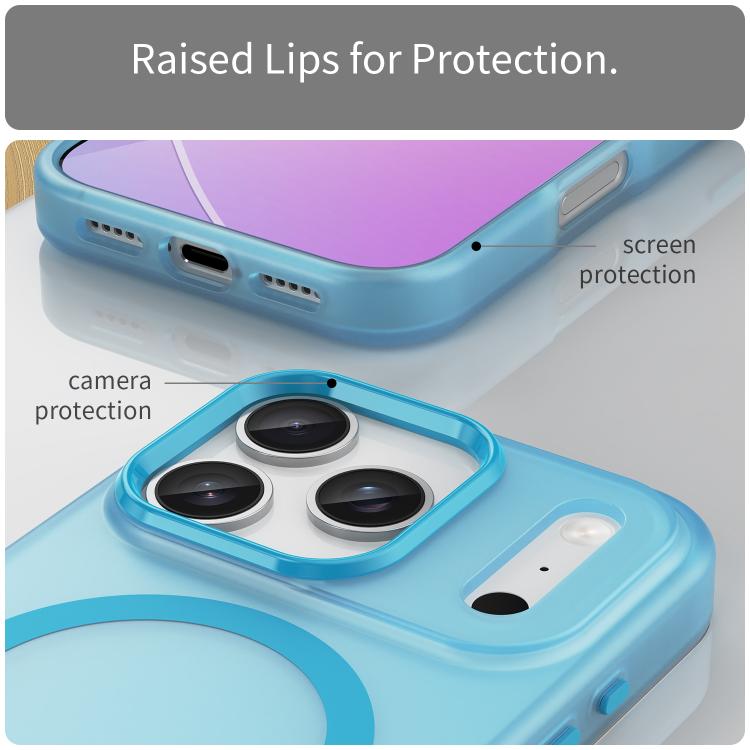 For iPhone 17 Pro MagSafe Frosted Translucent TPU + PC Full Coverage Phone Case