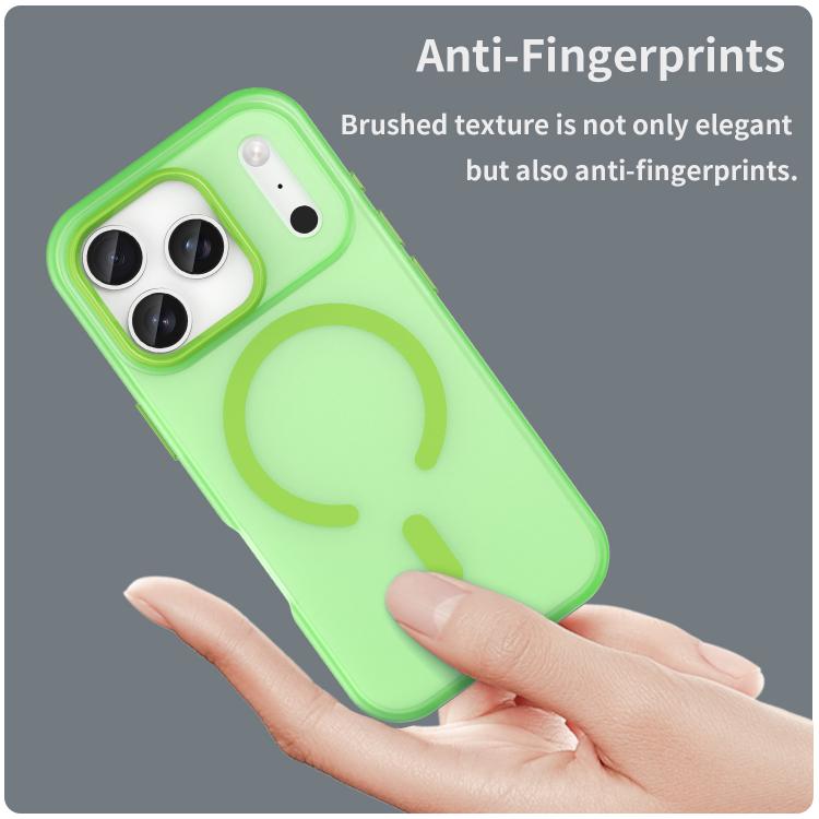 For iPhone 17 Pro MagSafe Frosted Translucent TPU + PC Full Coverage Phone Case