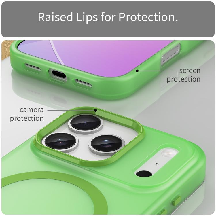 For iPhone 17 Pro MagSafe Frosted Translucent TPU + PC Full Coverage Phone Case