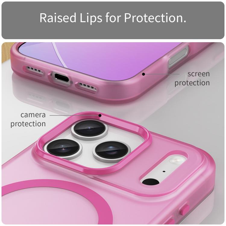 For iPhone 17 Pro MagSafe Frosted Translucent TPU + PC Full Coverage Phone Case