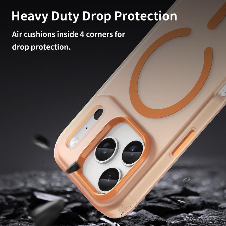 For iPhone 17 Pro MagSafe Frosted Translucent TPU + PC Full Coverage Phone Case