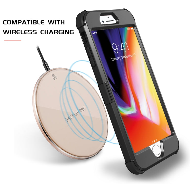 For iPhone 6 / 6s 3 in 1 All-inclusive Shockproof Airbag Silicone + PC Case