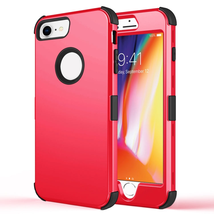 For iPhone 6 / 6s 3 in 1 All-inclusive Shockproof Airbag Silicone + PC Case