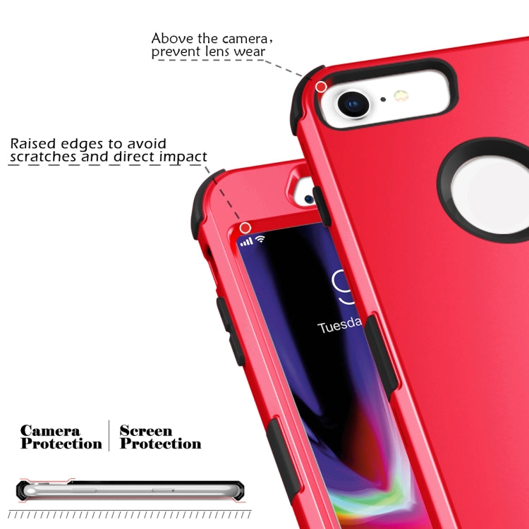 For iPhone 6 / 6s 3 in 1 All-inclusive Shockproof Airbag Silicone + PC Case