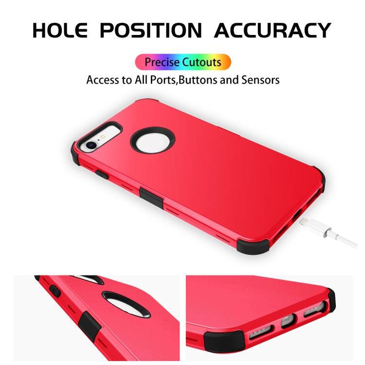 For iPhone 6 / 6s 3 in 1 All-inclusive Shockproof Airbag Silicone + PC Case