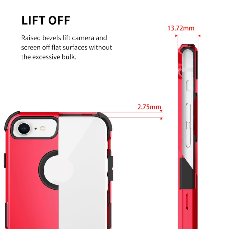 For iPhone 6 / 6s 3 in 1 All-inclusive Shockproof Airbag Silicone + PC Case