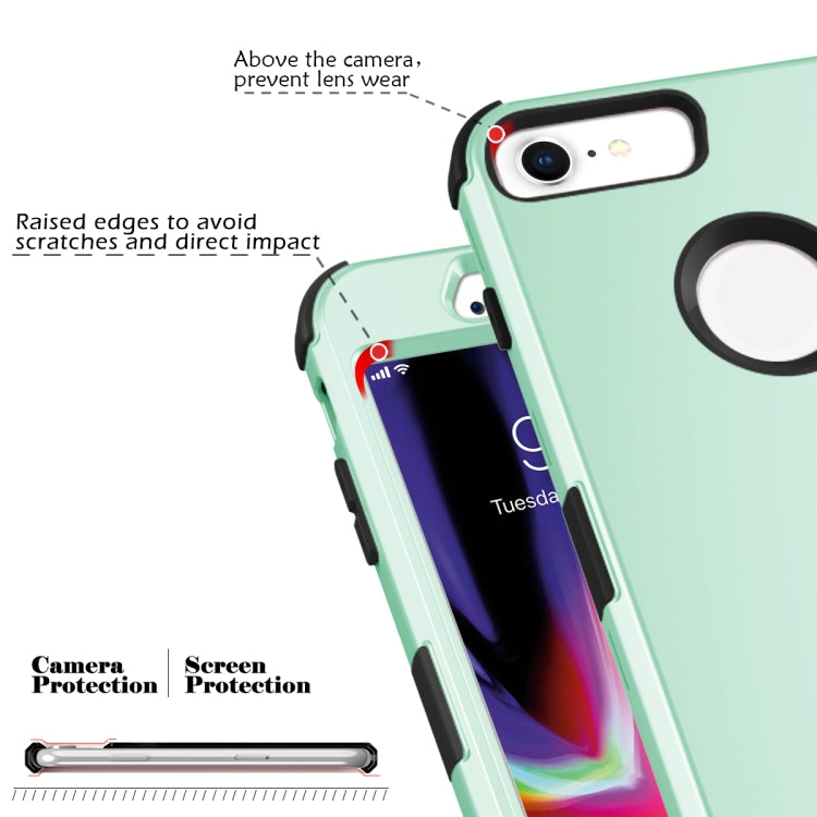For iPhone 6 / 6s 3 in 1 All-inclusive Shockproof Airbag Silicone + PC Case