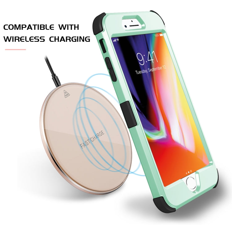 For iPhone 6 / 6s 3 in 1 All-inclusive Shockproof Airbag Silicone + PC Case