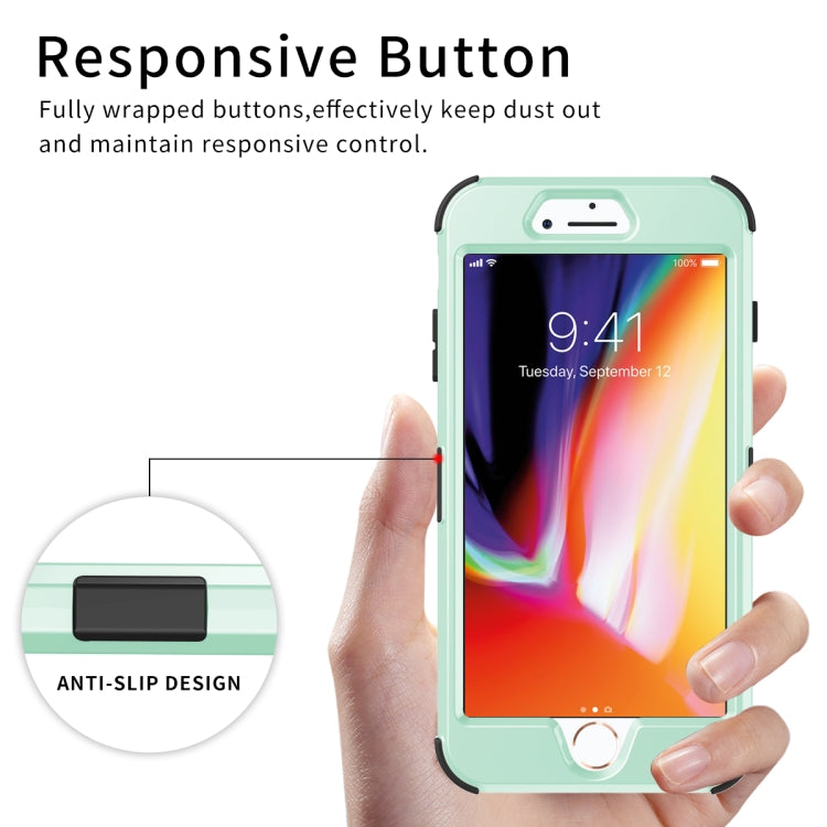 For iPhone 6 / 6s 3 in 1 All-inclusive Shockproof Airbag Silicone + PC Case