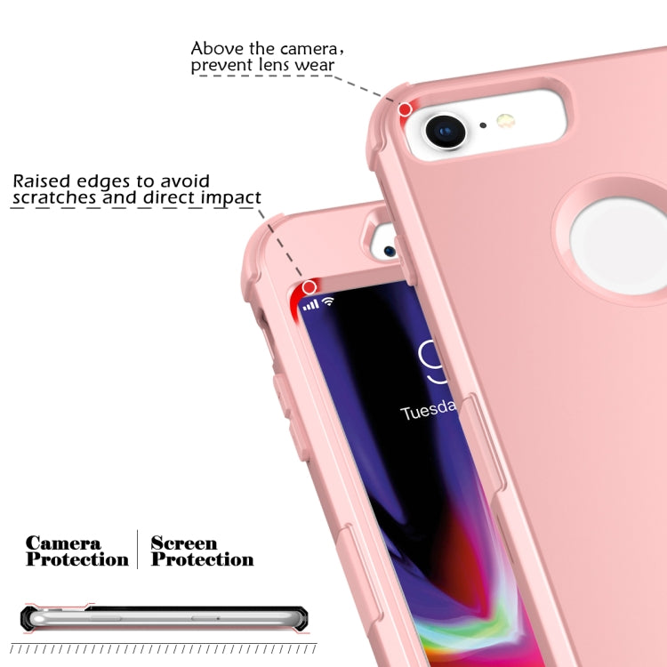 For iPhone 6 / 6s 3 in 1 All-inclusive Shockproof Airbag Silicone + PC Case