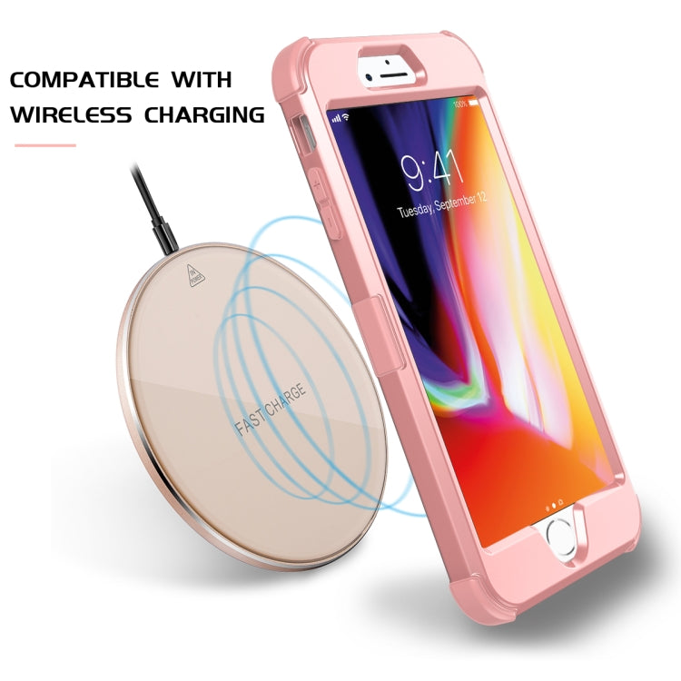 For iPhone 6 / 6s 3 in 1 All-inclusive Shockproof Airbag Silicone + PC Case