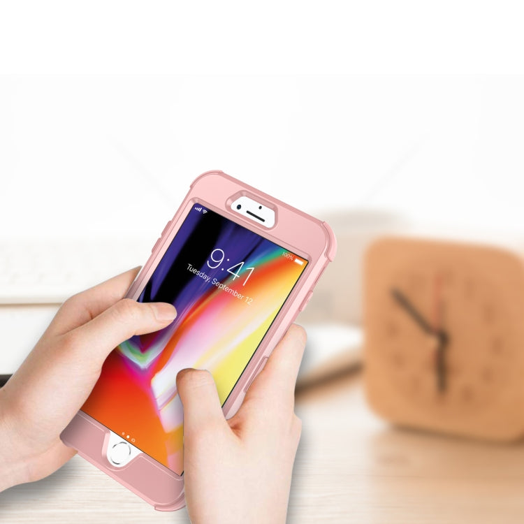 For iPhone 6 / 6s 3 in 1 All-inclusive Shockproof Airbag Silicone + PC Case