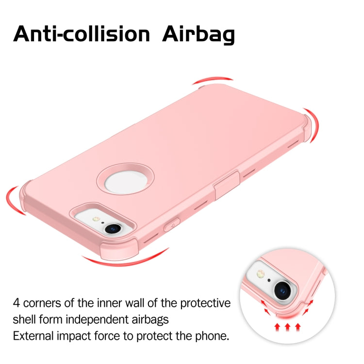 For iPhone 6 / 6s 3 in 1 All-inclusive Shockproof Airbag Silicone + PC Case