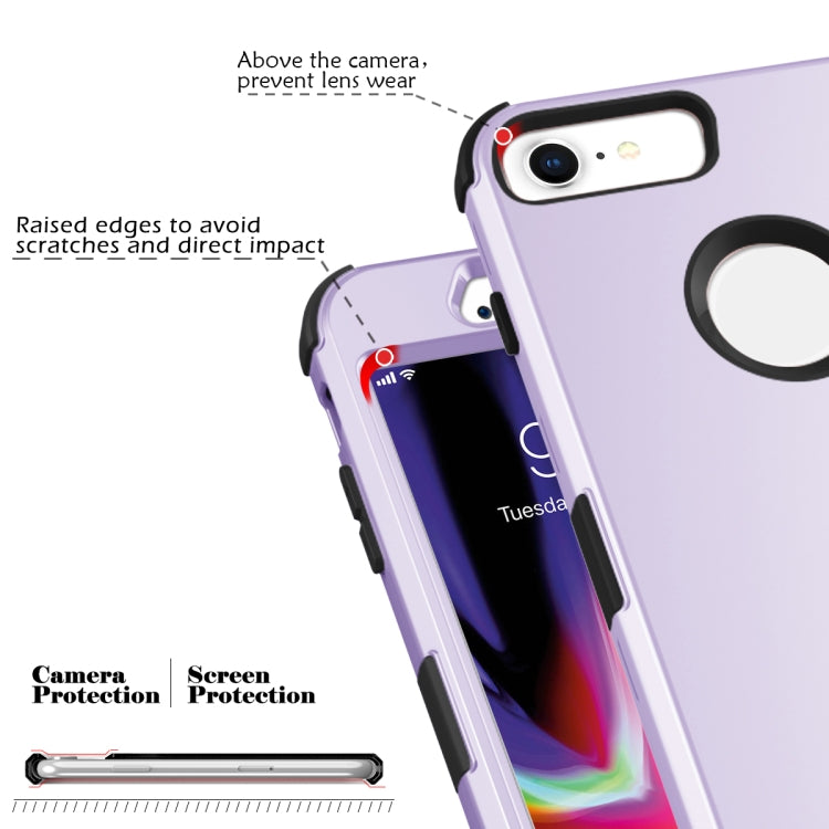 For iPhone 6 / 6s 3 in 1 All-inclusive Shockproof Airbag Silicone + PC Case