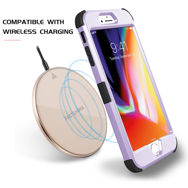 For iPhone 6 / 6s 3 in 1 All-inclusive Shockproof Airbag Silicone + PC Case