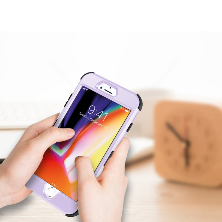 For iPhone 6 / 6s 3 in 1 All-inclusive Shockproof Airbag Silicone + PC Case