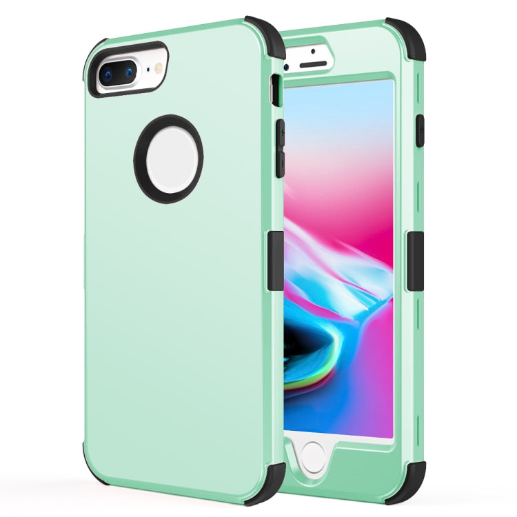 For iPhone 7 / 8 Plus 3 in 1 All-inclusive Shockproof Airbag Silicone + PC Case