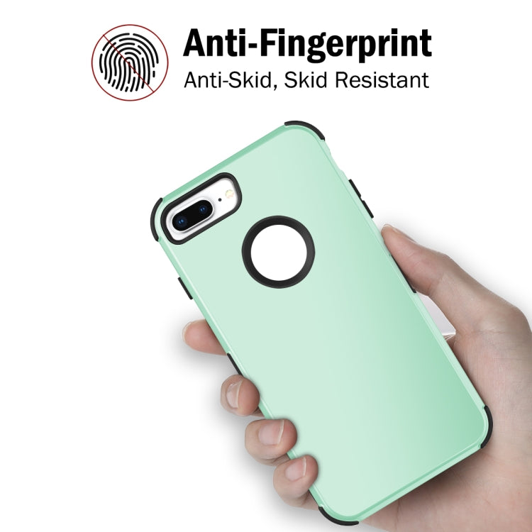 For iPhone 7 / 8 Plus 3 in 1 All-inclusive Shockproof Airbag Silicone + PC Case