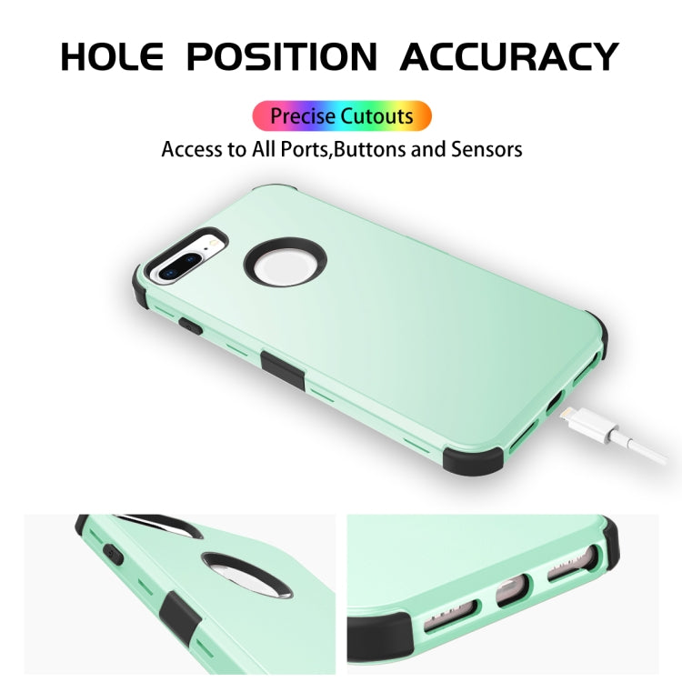For iPhone 7 / 8 Plus 3 in 1 All-inclusive Shockproof Airbag Silicone + PC Case