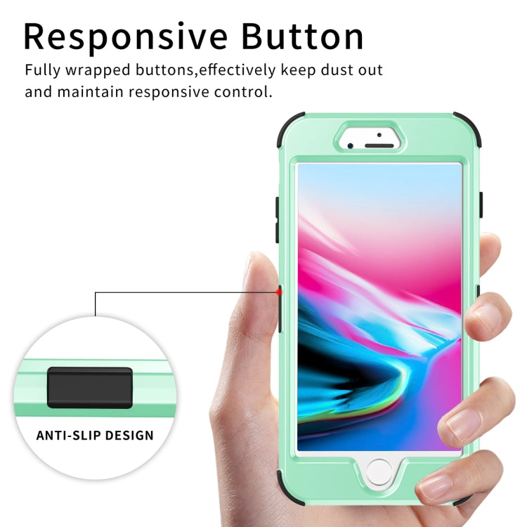 For iPhone 7 / 8 Plus 3 in 1 All-inclusive Shockproof Airbag Silicone + PC Case