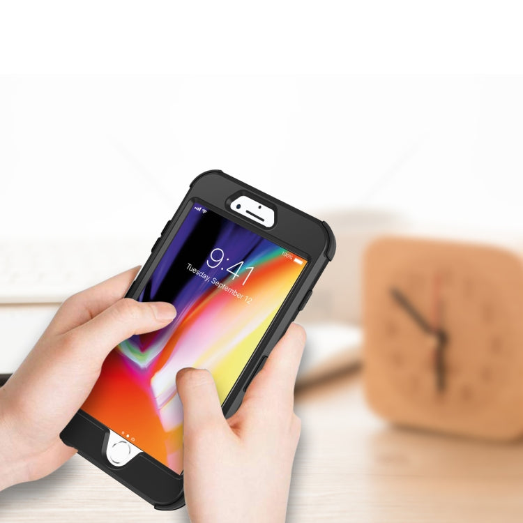 For iPhone 7 / 8 3 in 1 All-inclusive Shockproof Airbag Silicone + PC Case