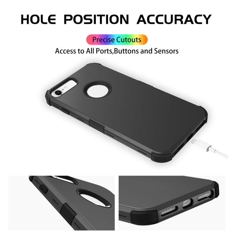 For iPhone 7 / 8 3 in 1 All-inclusive Shockproof Airbag Silicone + PC Case