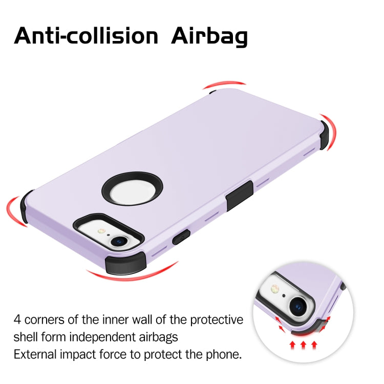 For iPhone 7 / 8 3 in 1 All-inclusive Shockproof Airbag Silicone + PC Case