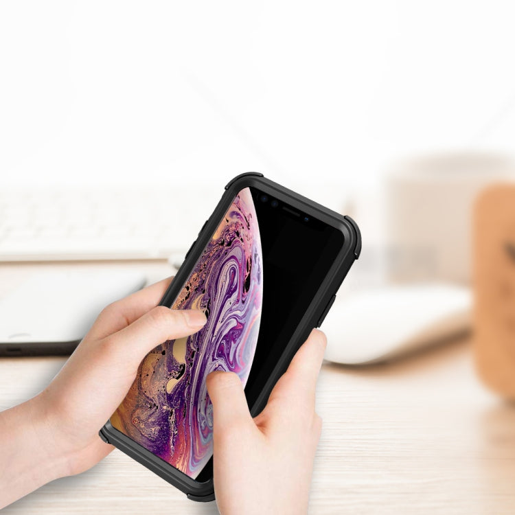 For iPhone XS Max 3 in 1 All-inclusive Shockproof Airbag Silicone + PC Case