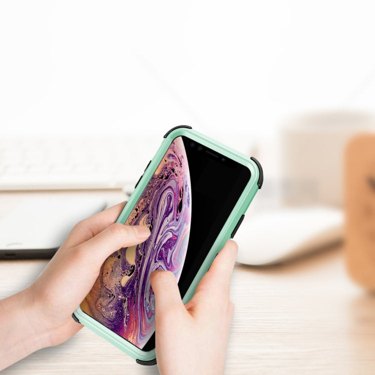 For iPhone XS Max 3 in 1 All-inclusive Shockproof Airbag Silicone + PC Case