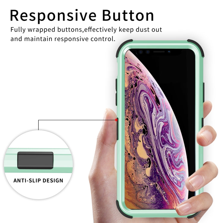 For iPhone XS Max 3 in 1 All-inclusive Shockproof Airbag Silicone + PC Case