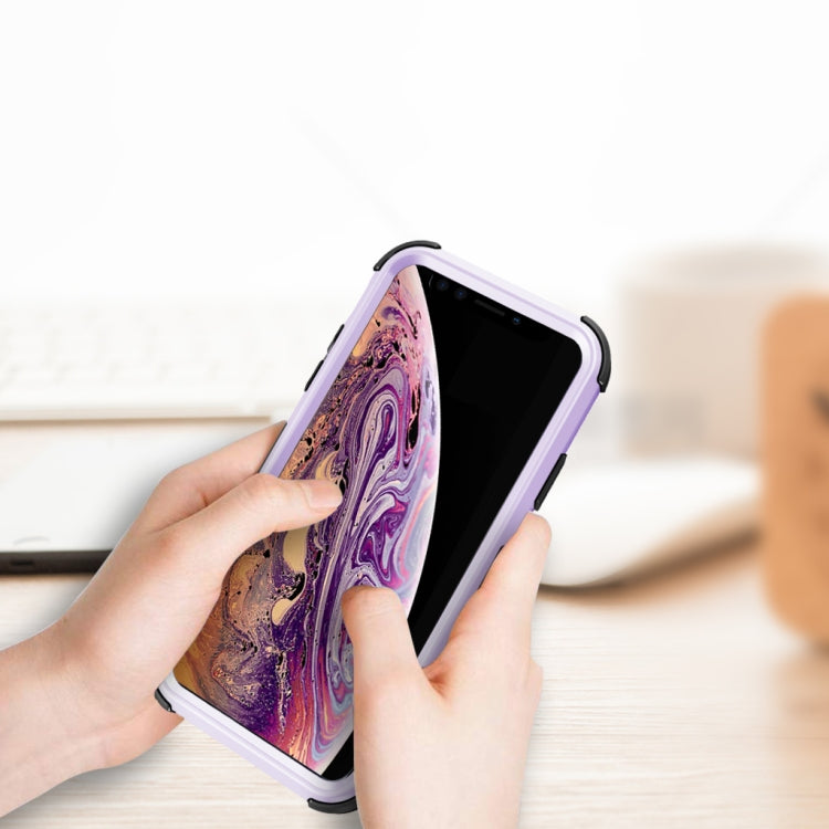 For iPhone XS Max 3 in 1 All-inclusive Shockproof Airbag Silicone + PC Case