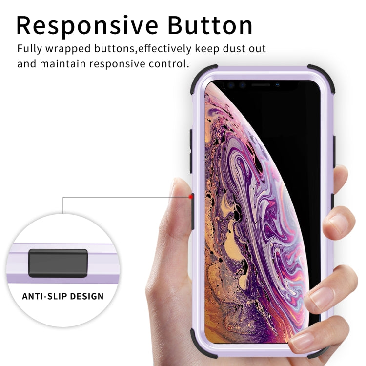 For iPhone XS Max 3 in 1 All-inclusive Shockproof Airbag Silicone + PC Case