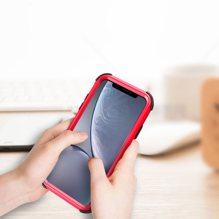 For iPhone XR 3 in 1 All-inclusive Shockproof Airbag Silicone + PC Case