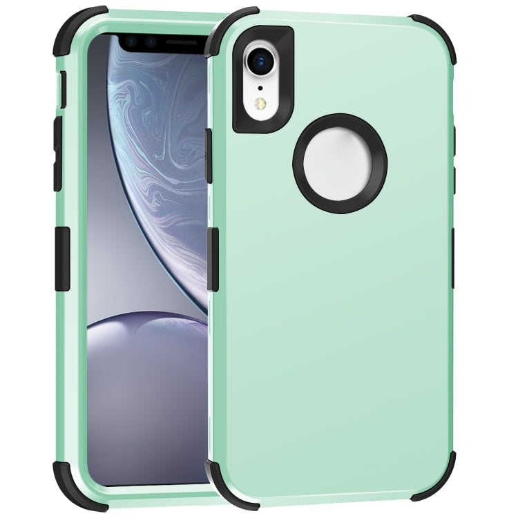 For iPhone XR 3 in 1 All-inclusive Shockproof Airbag Silicone + PC Case