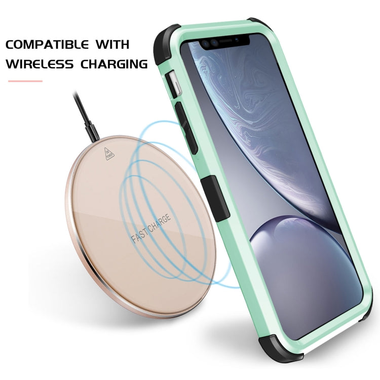 For iPhone XR 3 in 1 All-inclusive Shockproof Airbag Silicone + PC Case
