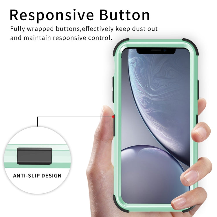 For iPhone XR 3 in 1 All-inclusive Shockproof Airbag Silicone + PC Case
