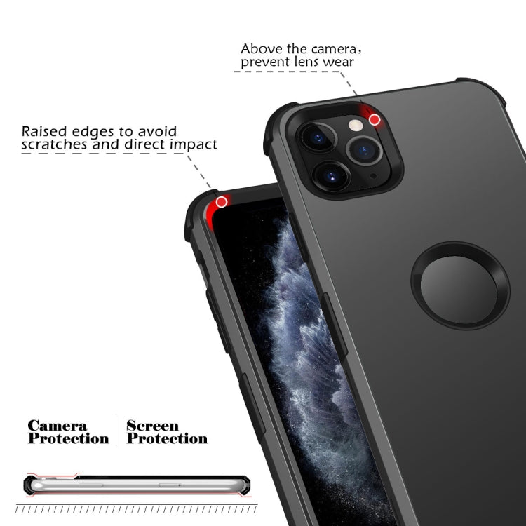 For iPhone 11 Pro 3 in 1 All-inclusive Shockproof Airbag Silicone + PC Case