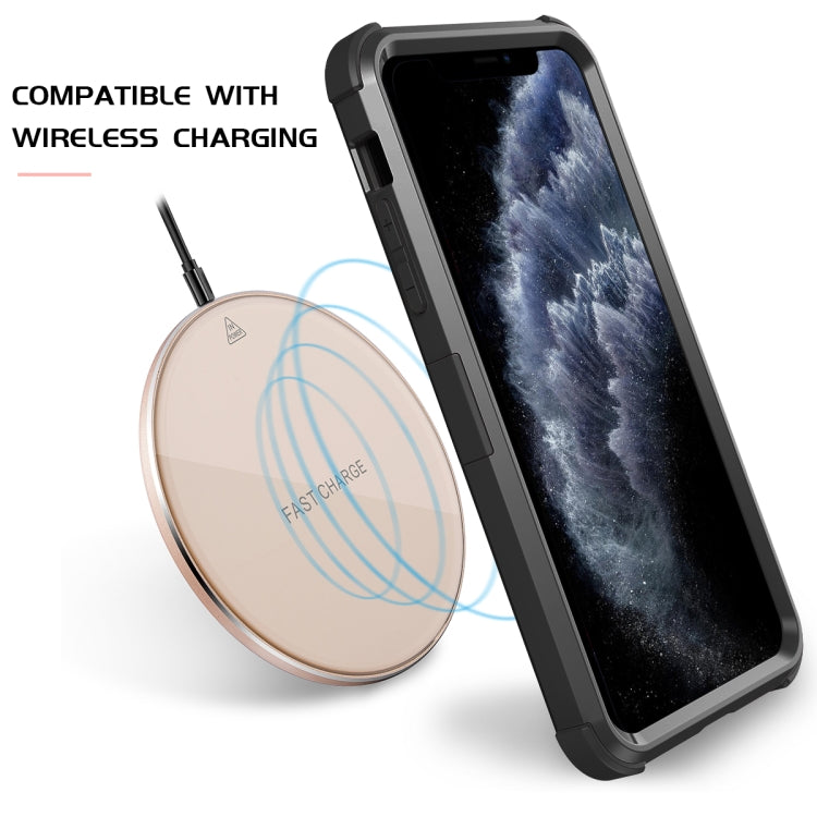For iPhone 11 Pro 3 in 1 All-inclusive Shockproof Airbag Silicone + PC Case