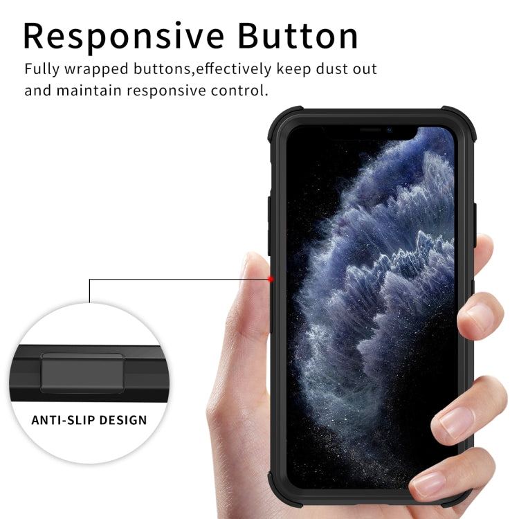 For iPhone 11 Pro 3 in 1 All-inclusive Shockproof Airbag Silicone + PC Case