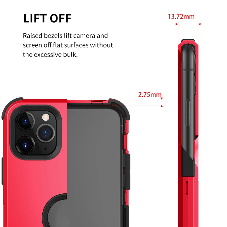 For iPhone 11 Pro 3 in 1 All-inclusive Shockproof Airbag Silicone + PC Case