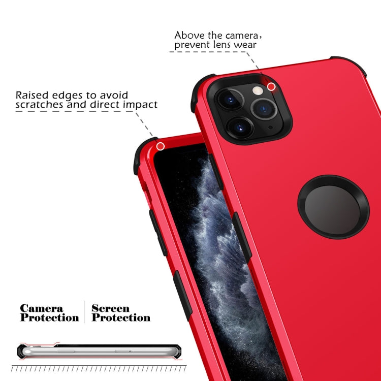 For iPhone 11 Pro 3 in 1 All-inclusive Shockproof Airbag Silicone + PC Case