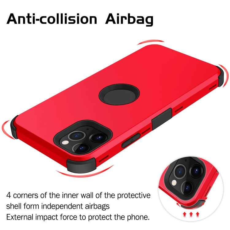 For iPhone 11 Pro 3 in 1 All-inclusive Shockproof Airbag Silicone + PC Case
