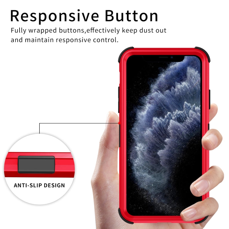 For iPhone 11 Pro 3 in 1 All-inclusive Shockproof Airbag Silicone + PC Case