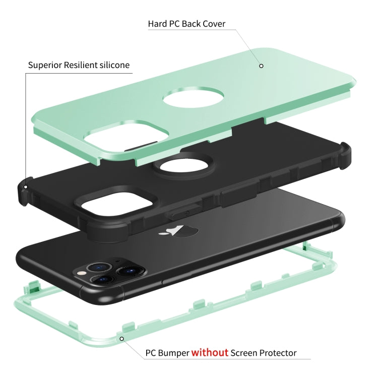 For iPhone 11 Pro 3 in 1 All-inclusive Shockproof Airbag Silicone + PC Case