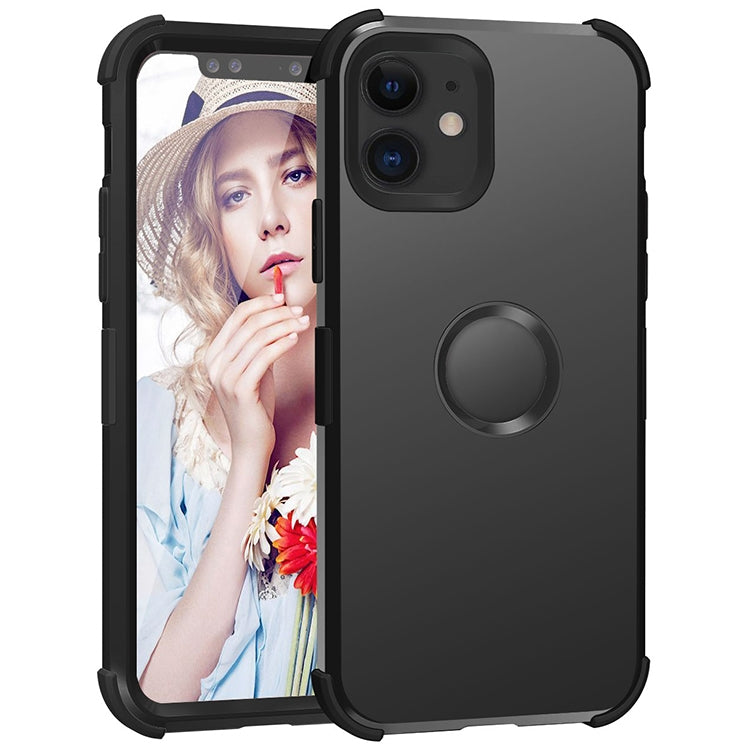 For iPhone 11 3 in 1 All-inclusive Shockproof Airbag Silicone + PC Case